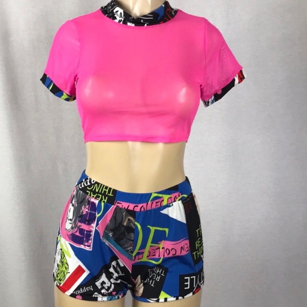 Crop top & shorts set